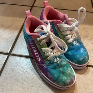 Girls Rainbow Heelys